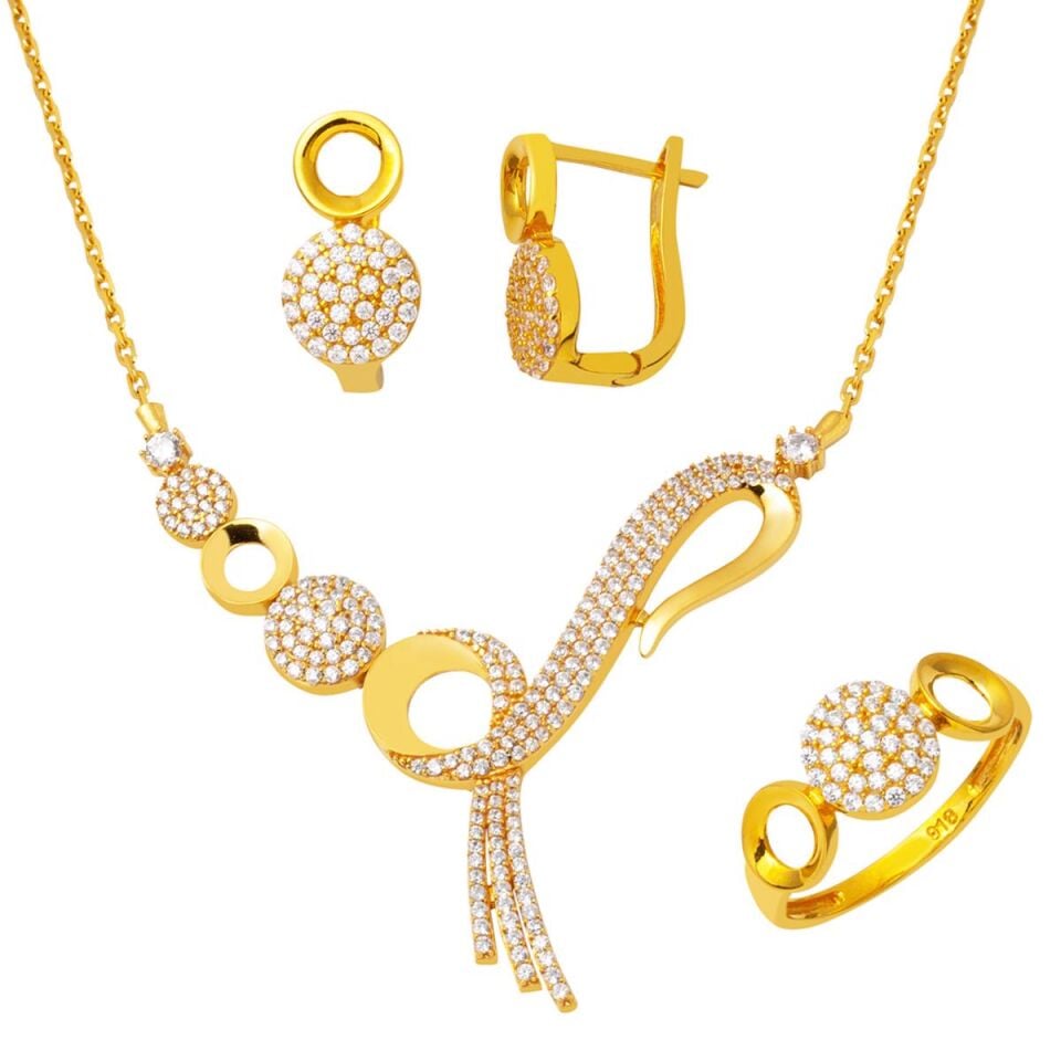 Sonsuzluk 22 Ayar Altın Takı Seti