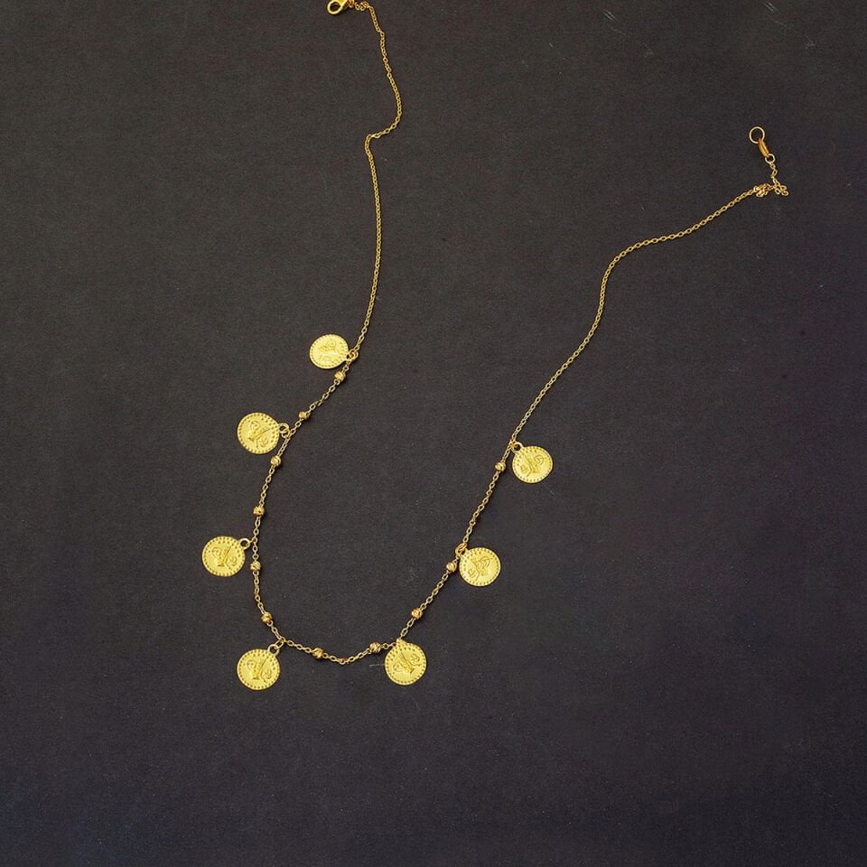 Tuğra Dizili 22 Ayar Altın Kolye