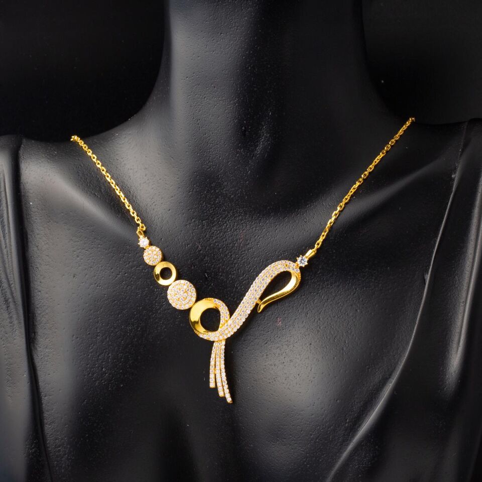 Sonsuzluk 22 Ayar Altın Gerdanlık Kolye