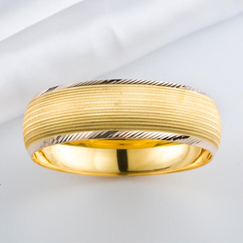 2 cm. Enli 8 Ayar Mega Altın Bilezik 14 Gr.