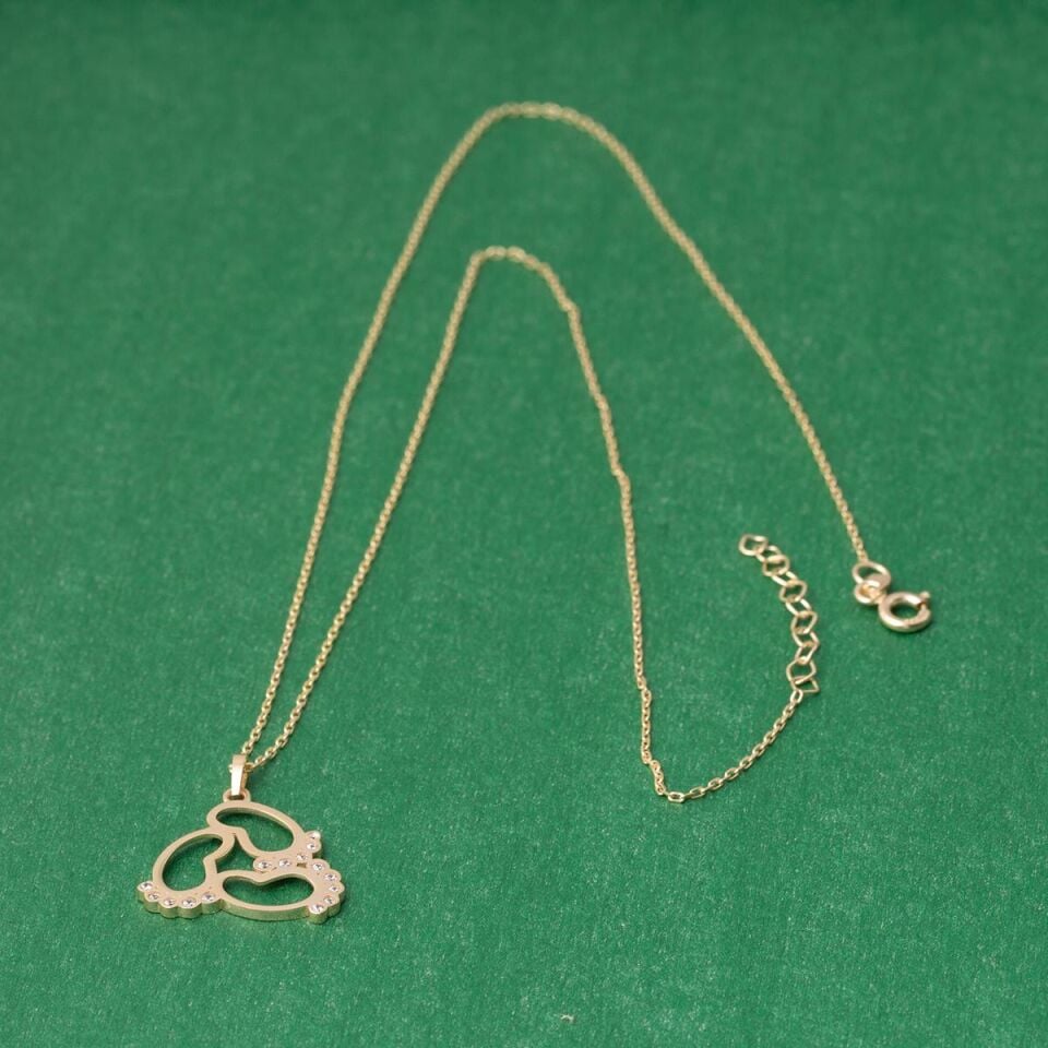 Üç Kalp İzli Anne Kolyesi