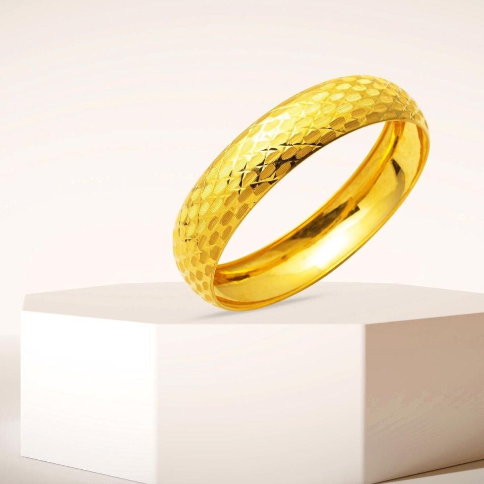 Yıldızlı 14 Ayar Altın Bilezik 11,00 Gr