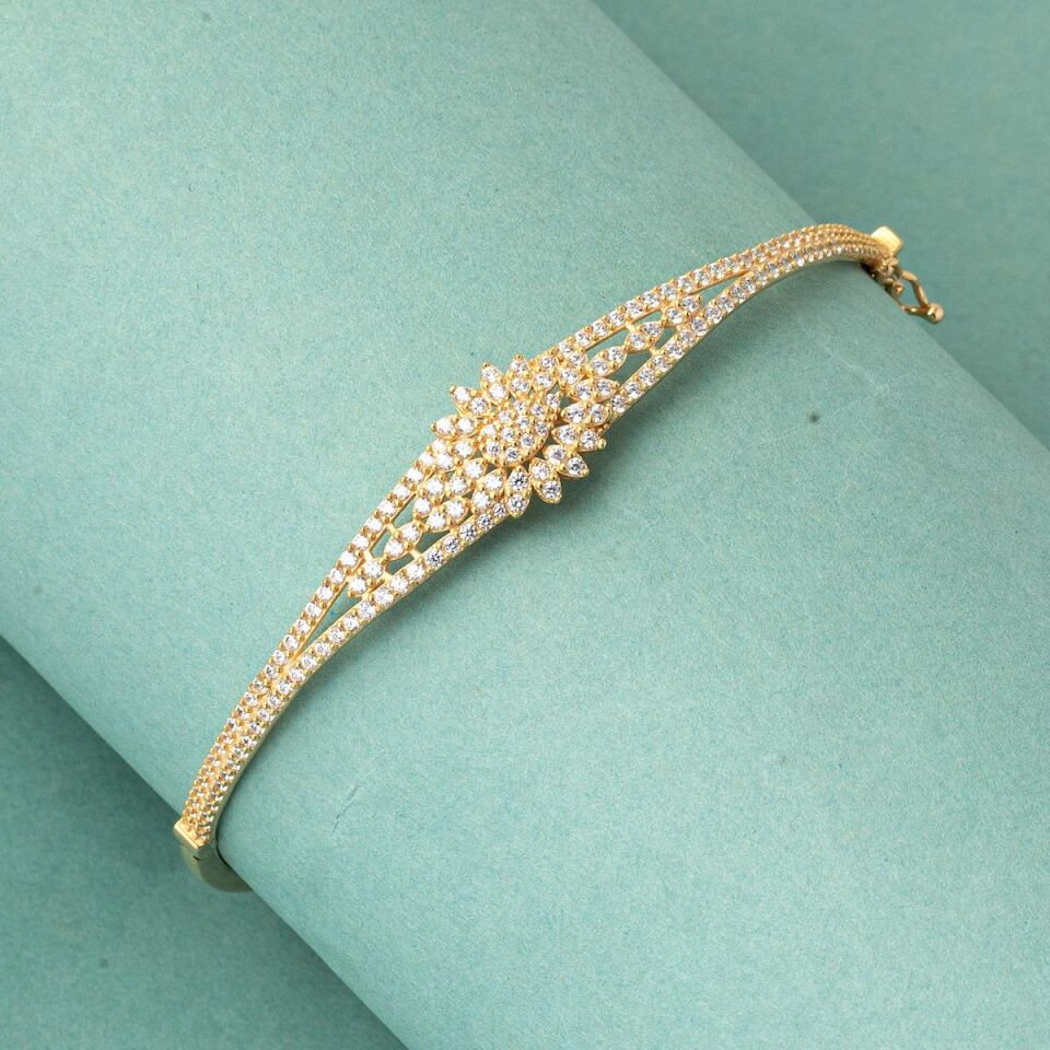 Reina 8 Ayar Kelepçe Altın Bilezik