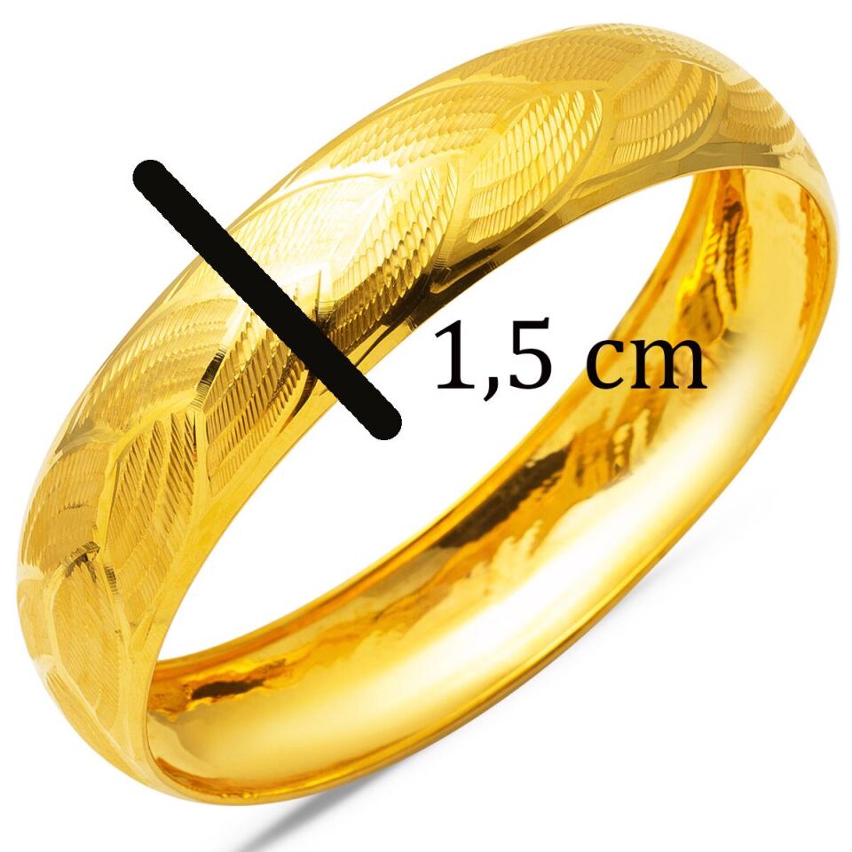 Saç Örgüsü 14 Ayar Altın Bilezik 11,00 Gr