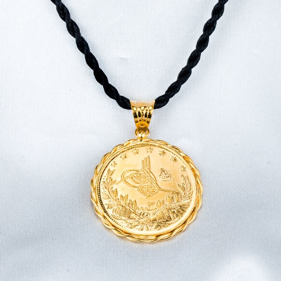 Tam Reşatlı 22 Ayar Altın Kolye Ucu