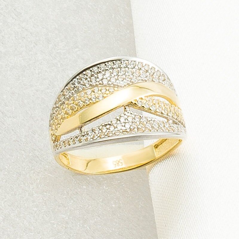 Taşlı 14 Ayar Altın Yüzük