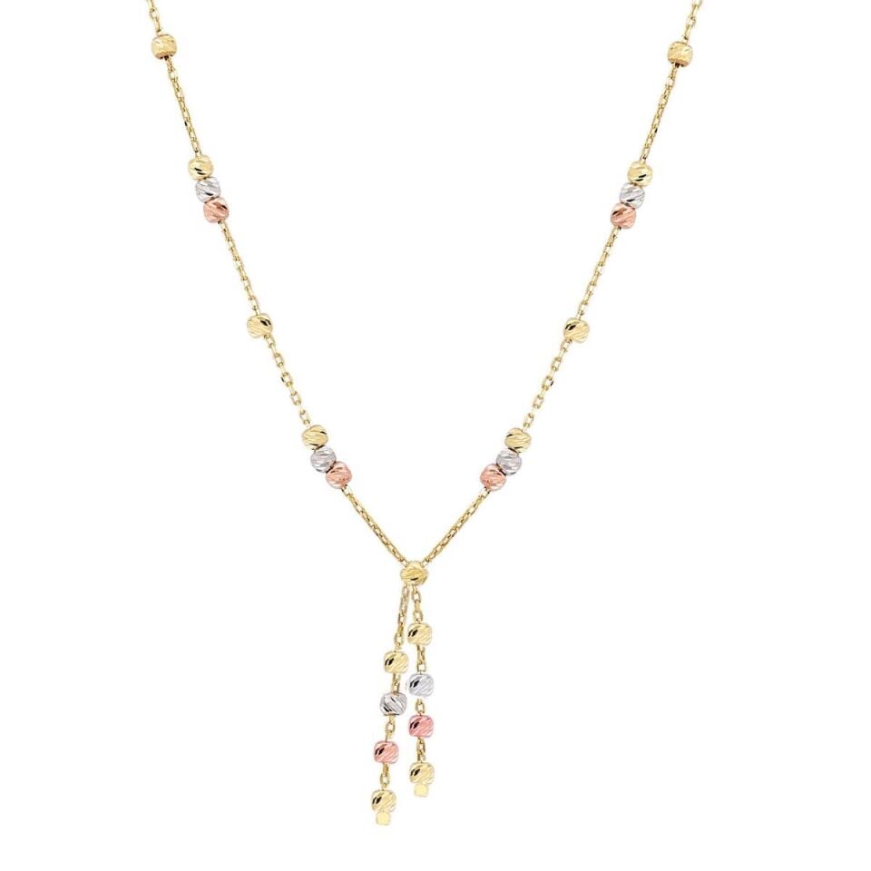 Dorika Toplu 14 Ayar Altın Kolye