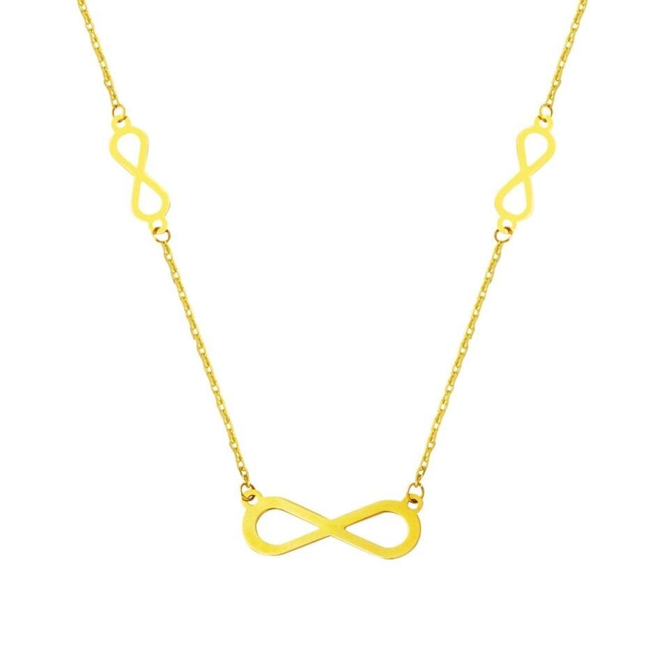 14 Ayar Altın Sonsuzluk Kolye