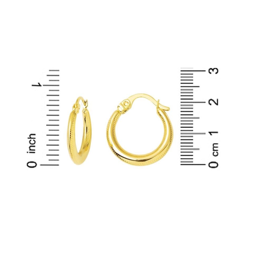 Altın Halka Küpe (2 cm Çaplı )