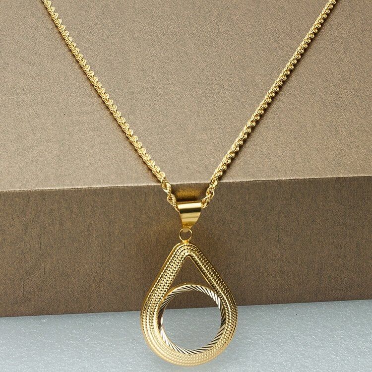 Damla Yarım Altınlı 22 Ayar Kolye