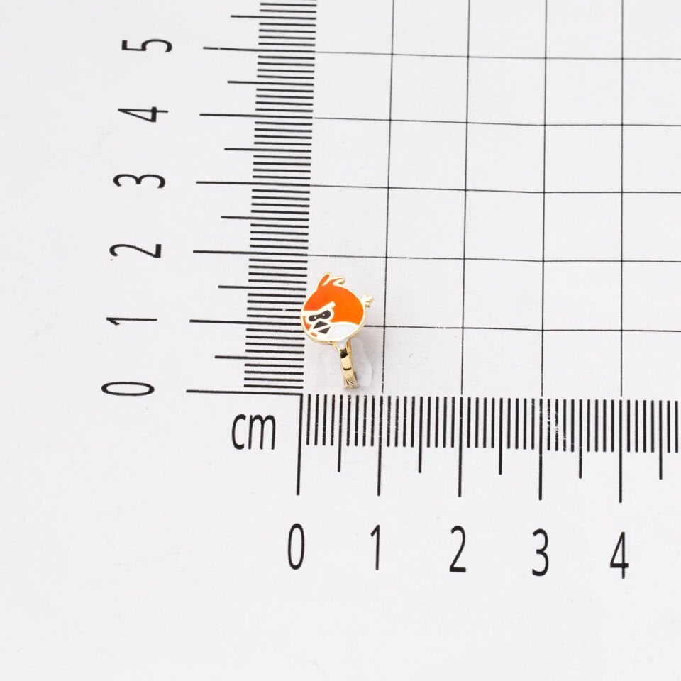14 Ayar Altın Angry Birds Çocuk Küpesi