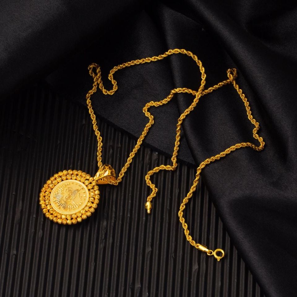 Osmanlı Tuğrası Altın Kolye