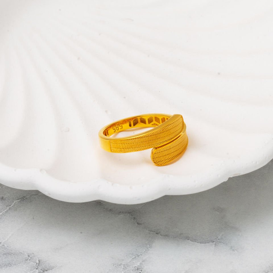 Sümela Hasır 14 Ayar Altın Yüzük