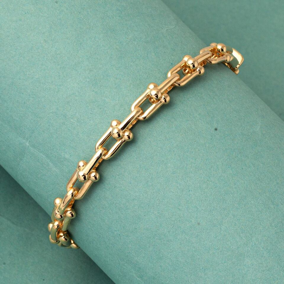 Tiffany 8 Ayar Altın Kelepçe Bilezik