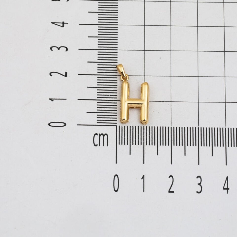 Balon H Harfi Altın Kolye 14 Ayar