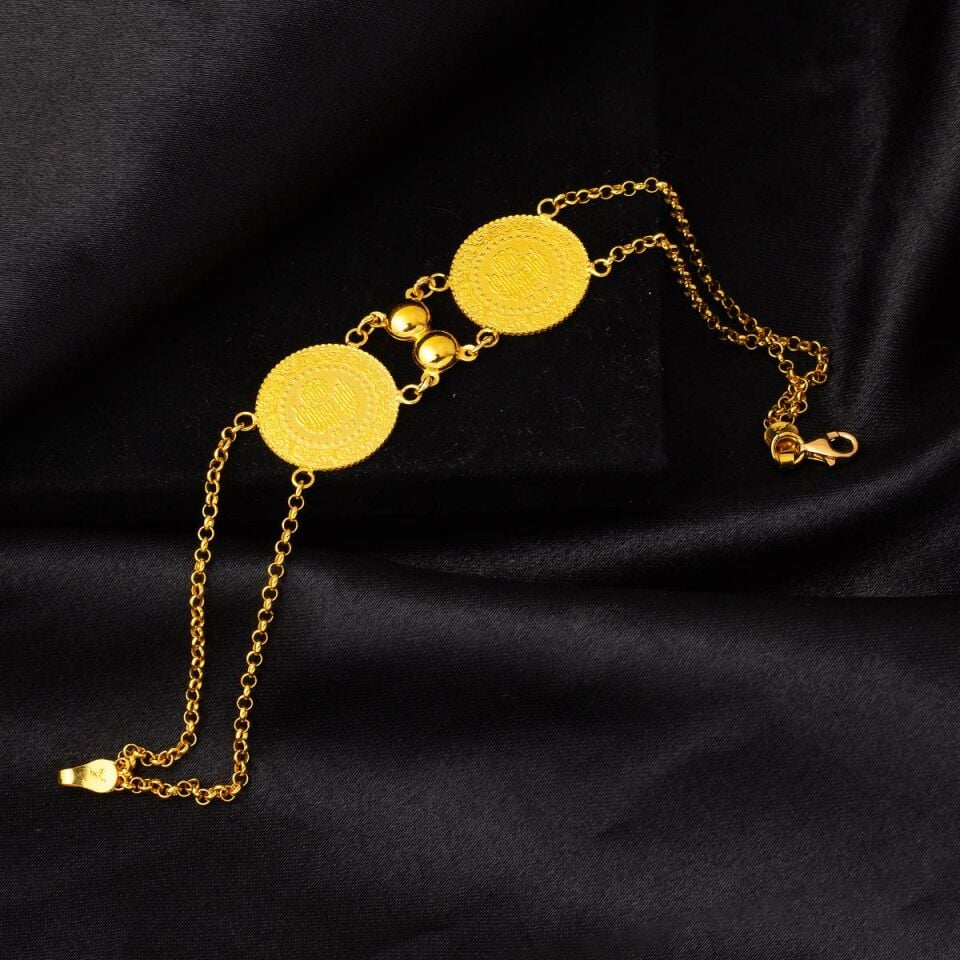 22 Ayar Altın Çeyrek Altınlı Bileklik