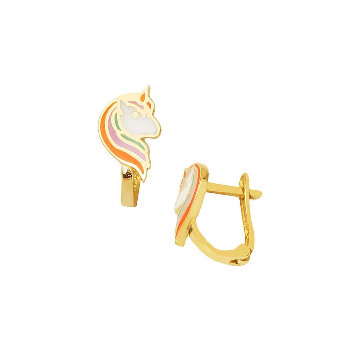 Unicorn 14 Ayar Altın Çocuk Küpesi