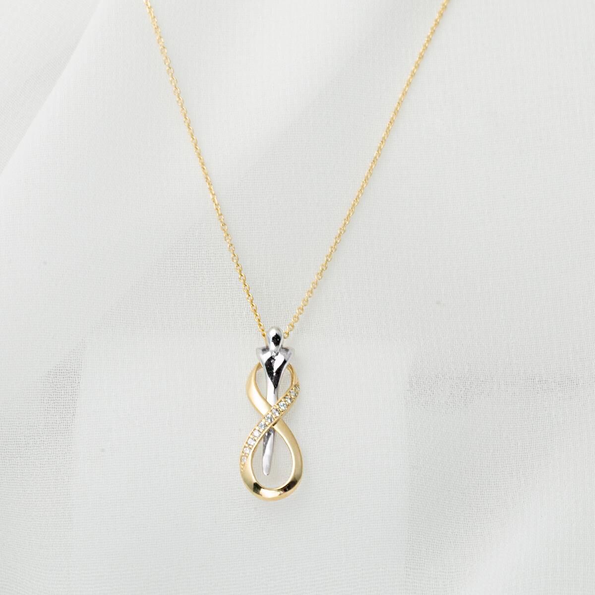 Sonsuzluk 14 Ayar Altın Kolye