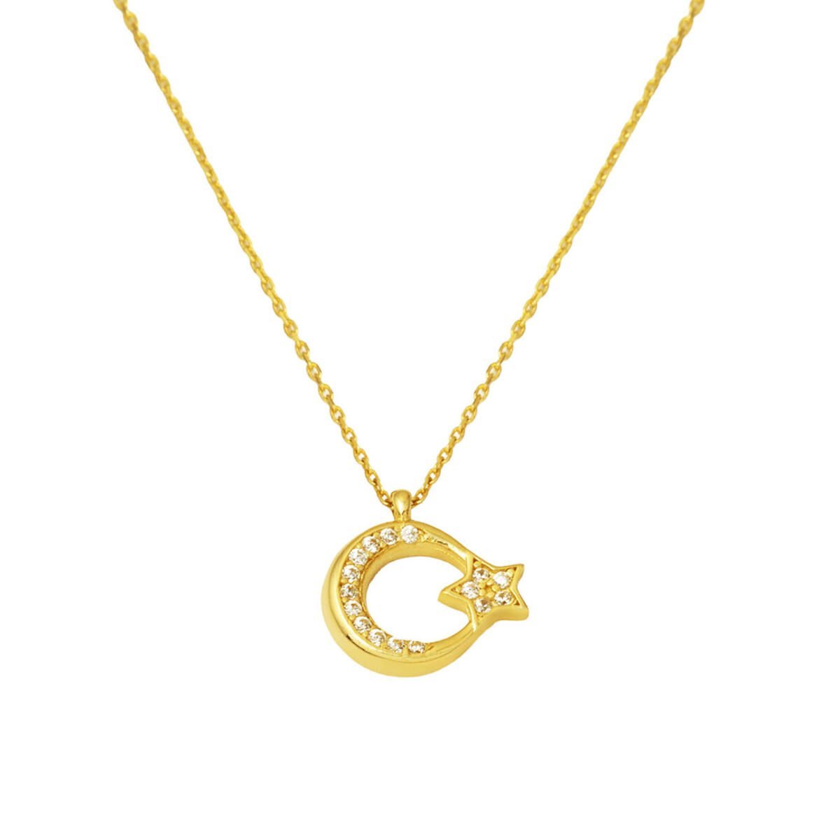Ayyıldız Altın Kolye 14 Ayar