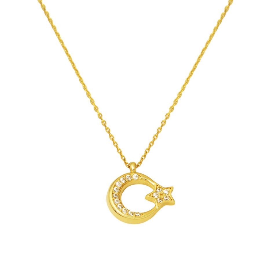 Ayyıldız Altın Kolye 14 Ayar