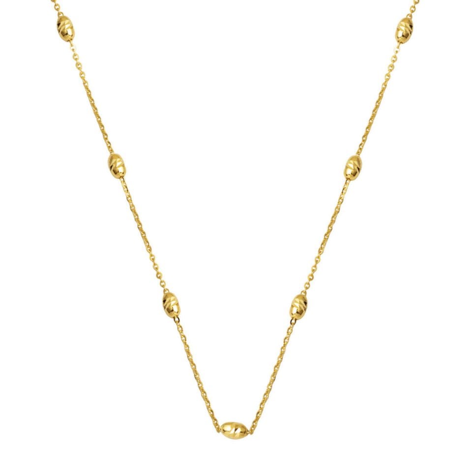 İtalyan Dorikalı 14 Ayar Zincir Kolye 45 cm.