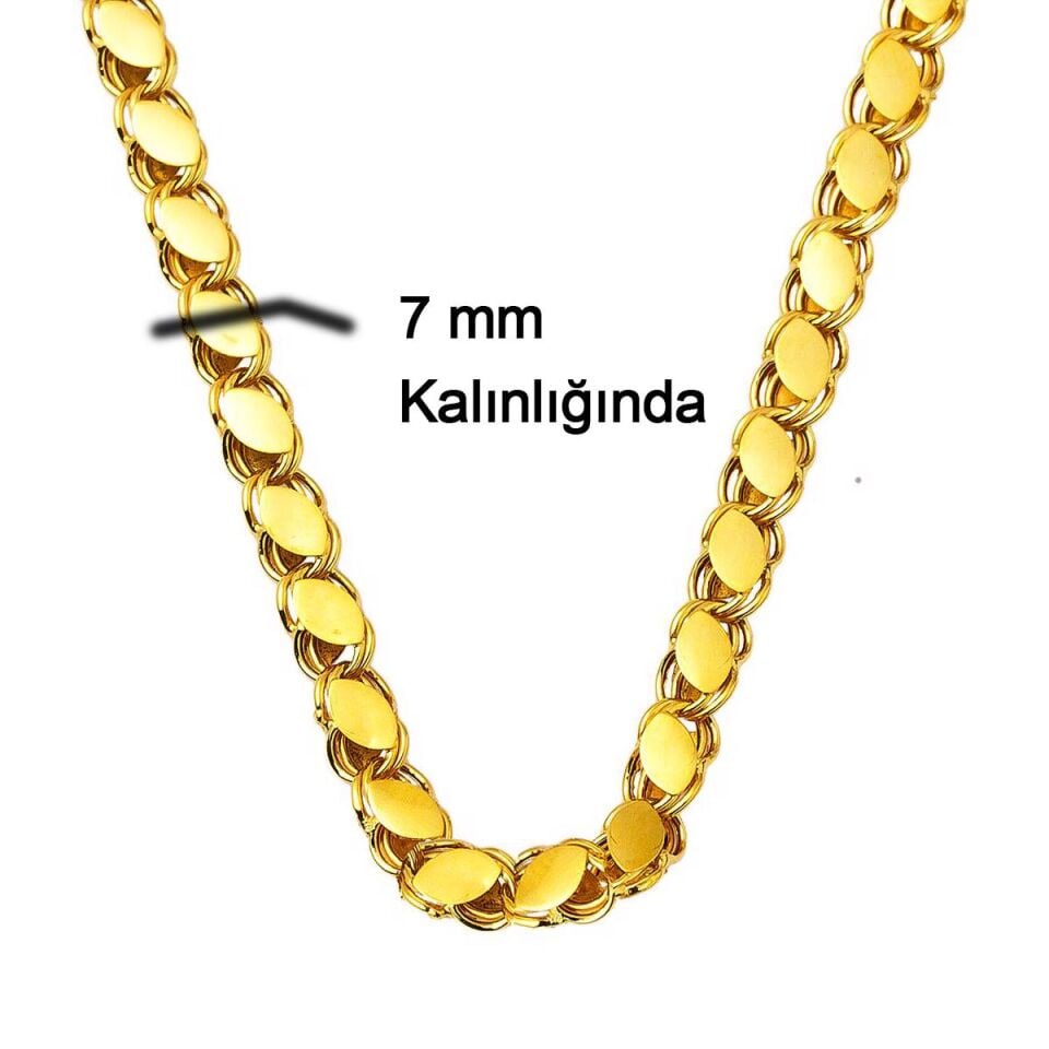 60 Cm. Pullu Kalın 14 Ayar Altın Zincir