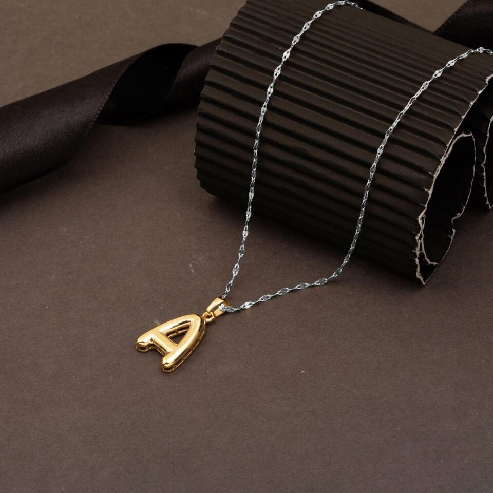 Balon A Harfi 14 Ayar Altın Kolye Ucu