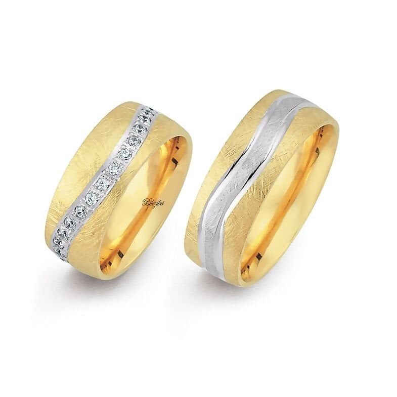 Bombeli Suyolu 14 Ayar Altın Alyans Takımı