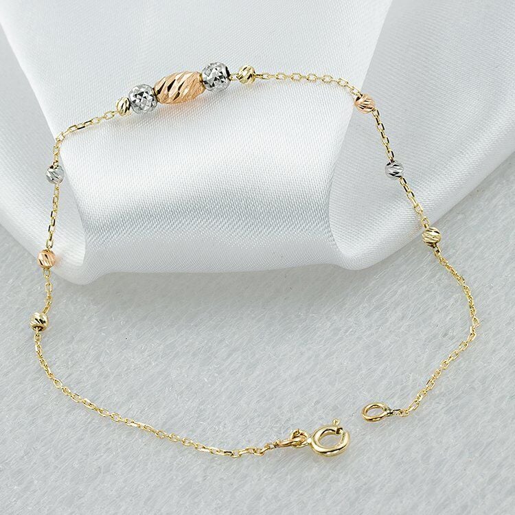 Dorissa Toplu 14 Ayar Altın Bileklik