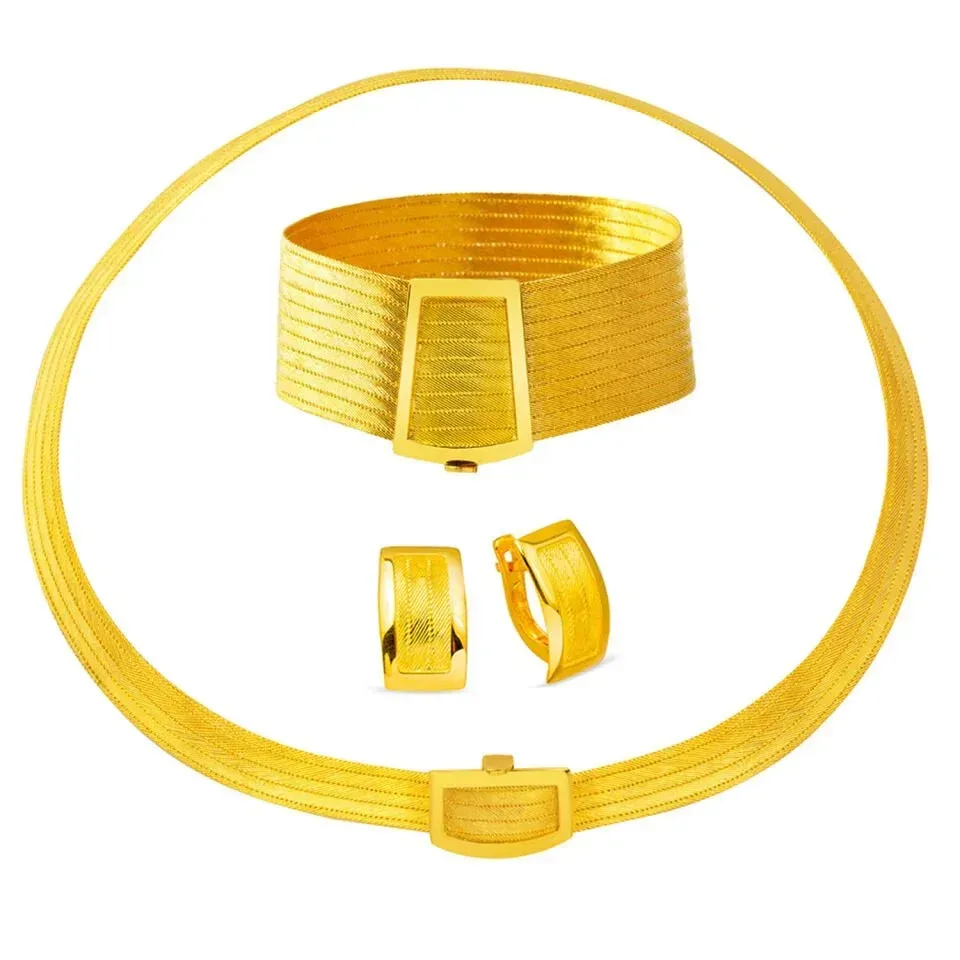 11 Sıralı Taşsız 14 Ayar Trabzon Hasır Takı Seti