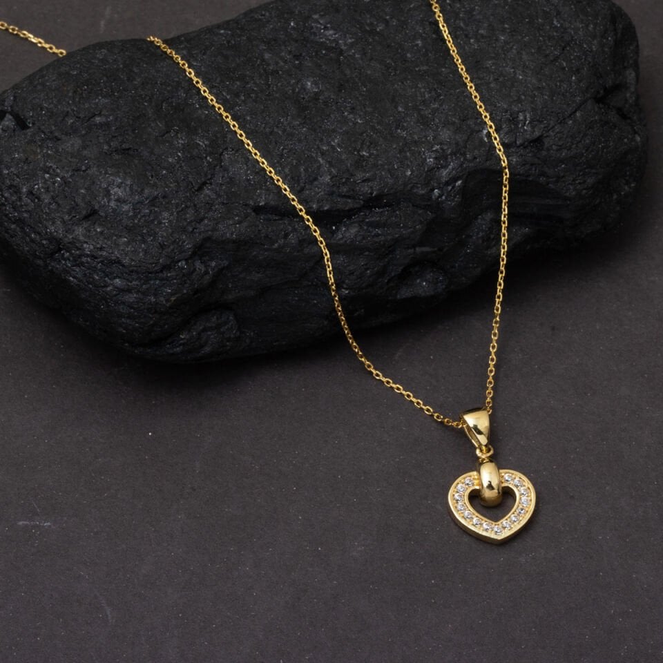 Kalpli Altın Kolye 14 Ayar