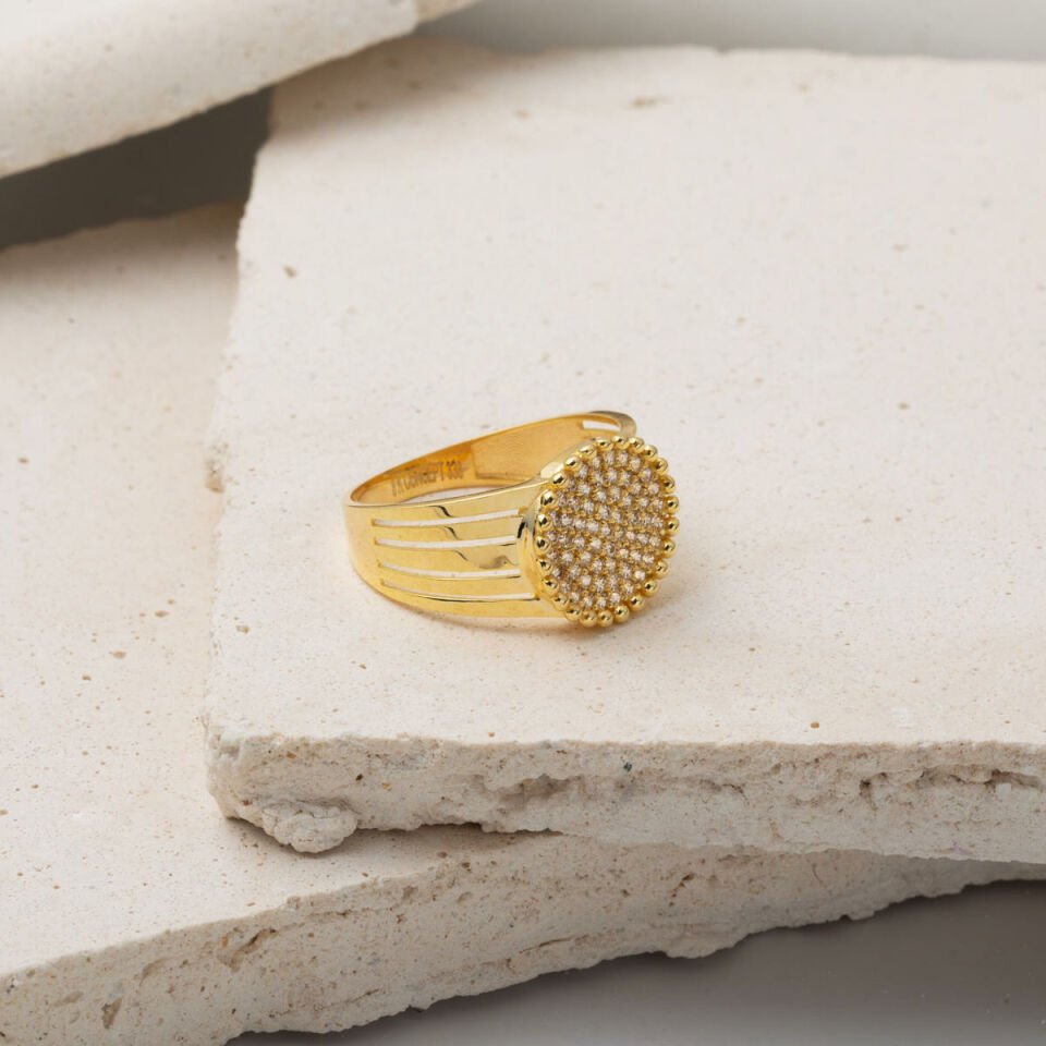 Şövalye Model Altın Kadın Yüzük