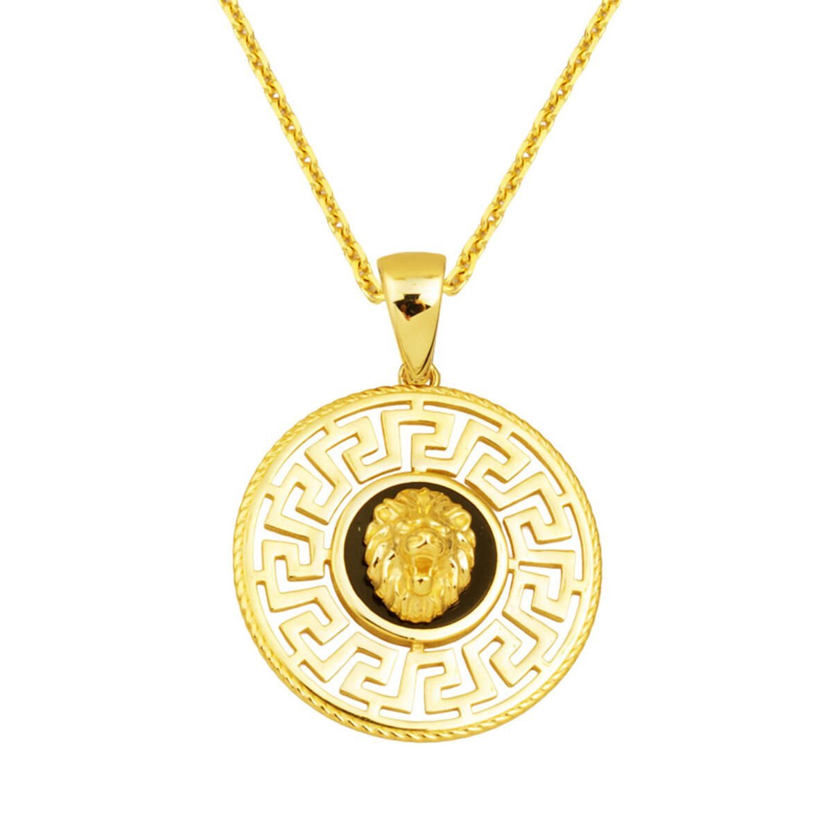 Versage 14 Ayar Altın Madalyon Kolye