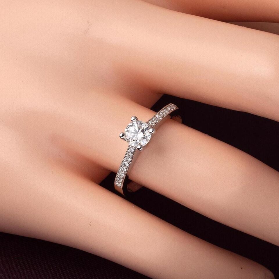 0,45 ct. Tektaş Pırlanta Yüzük