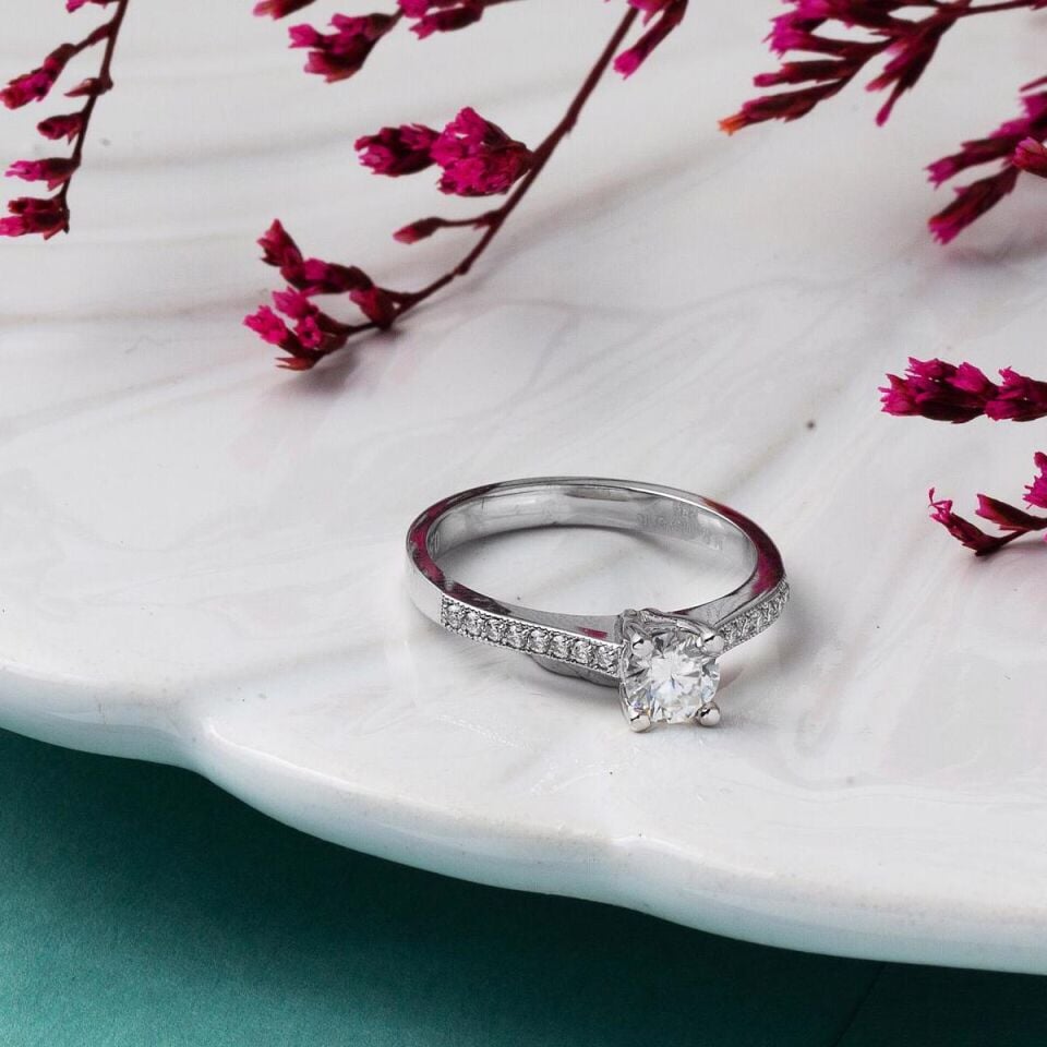 0,45 ct. Tektaş Pırlanta Yüzük