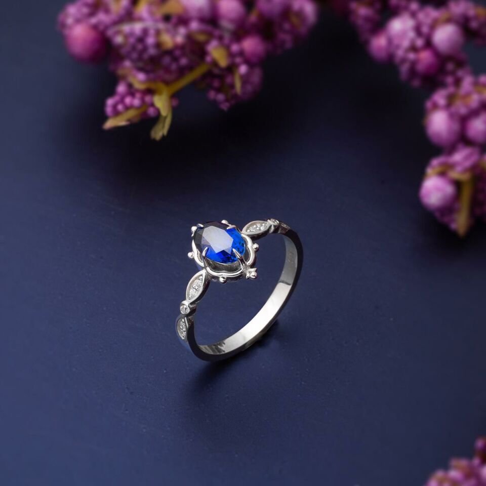 Diamond Safir Pırlantalı Yüzük