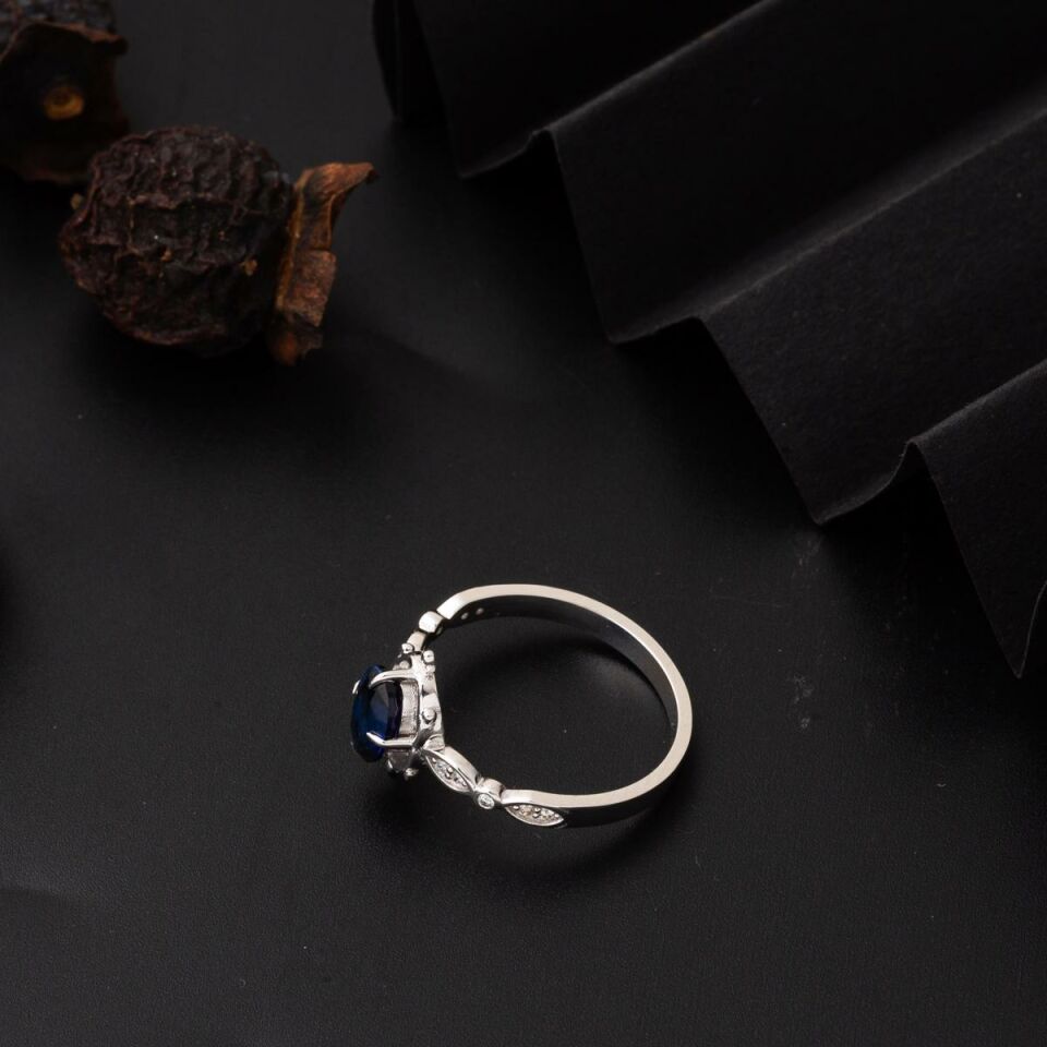 Diamond Safir Pırlantalı Yüzük