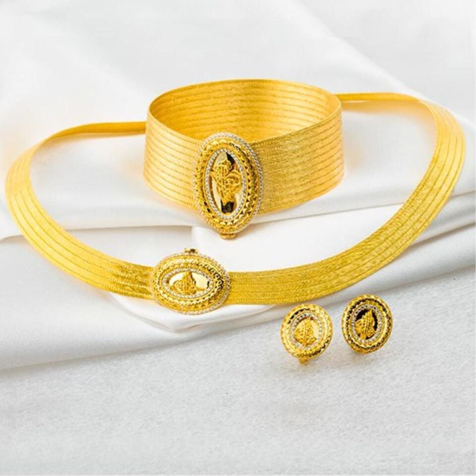 11 Sıralı Tuğralı Trabzon Hasır Altın Set