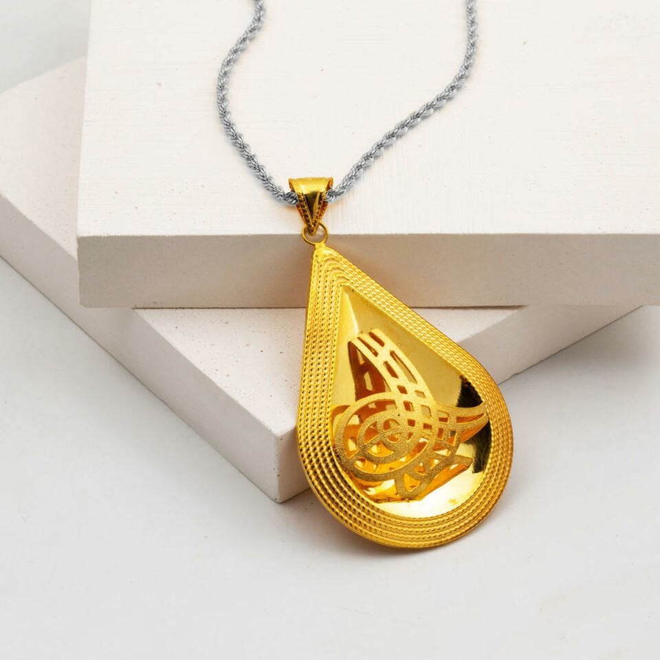 Tuğralı 22 Ayar Büyük Kolye Ucu