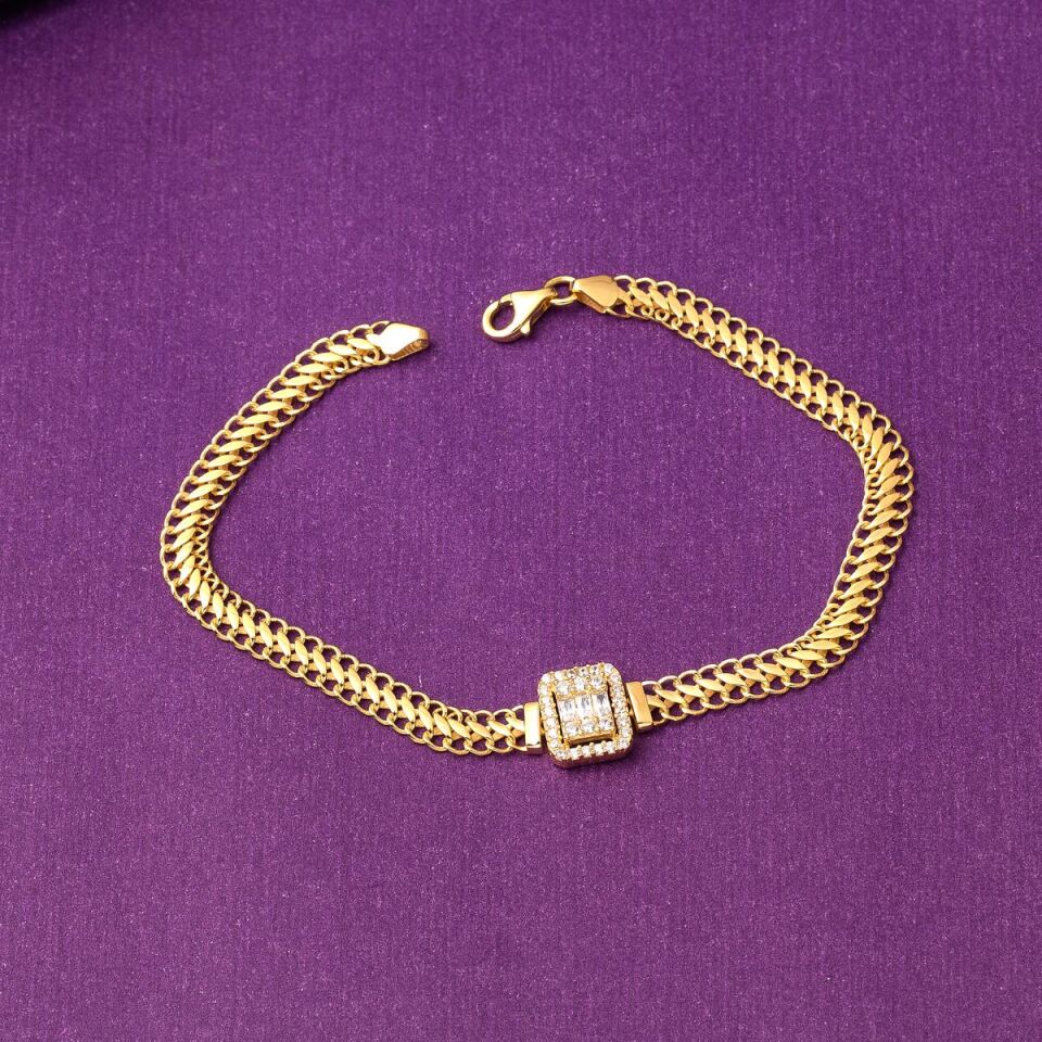 Baget Bileklik Kolyeli Altın Takı Seti