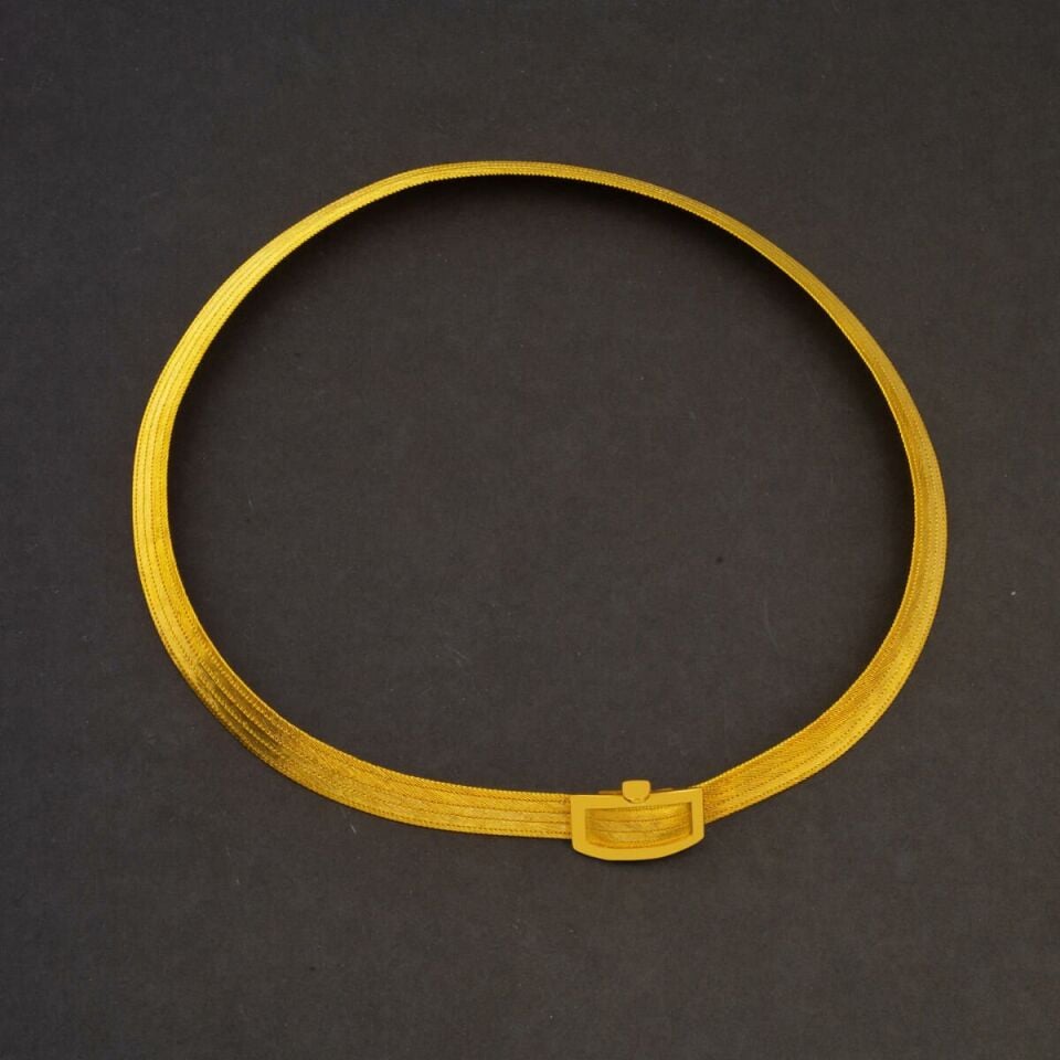 5 Sıralı Taşsız 14 Ayar Trabzon Hasır Seti