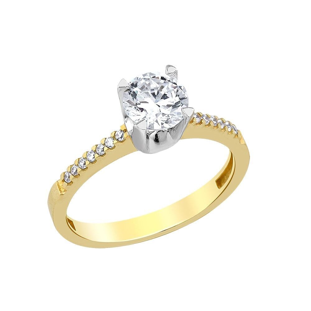 Jival Jewellery 14 Ayar Altın Tektaş Yüzük