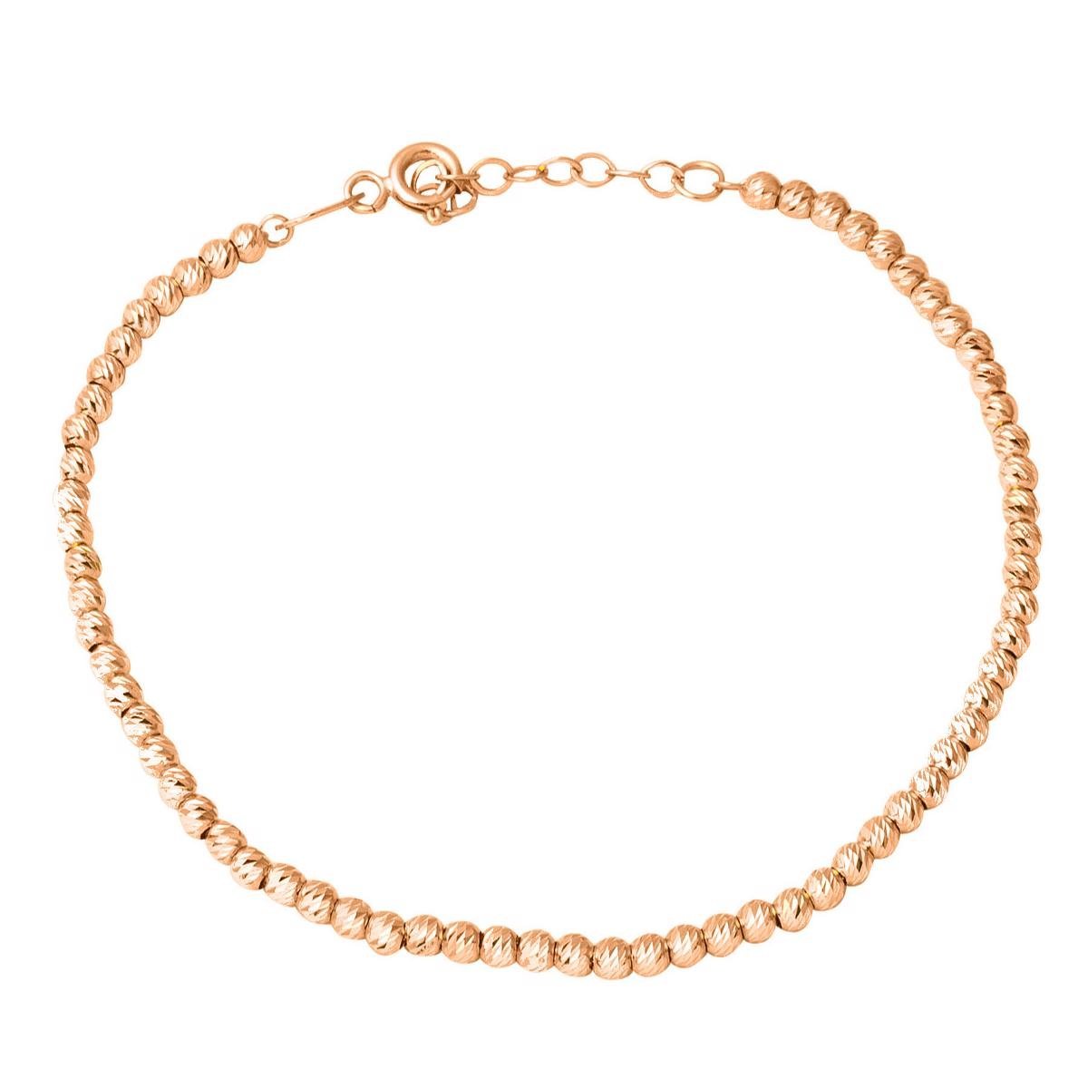Top Top Altınlı 14 Ayar Rose Altın Zincir Bileklik