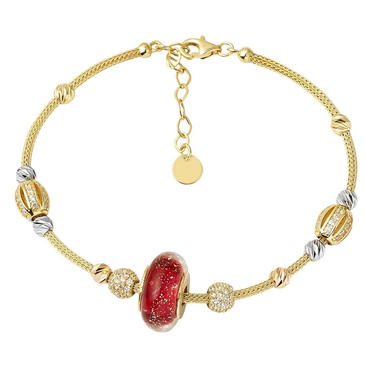 Karpuz Toplu Pandora Altın Bileklik
