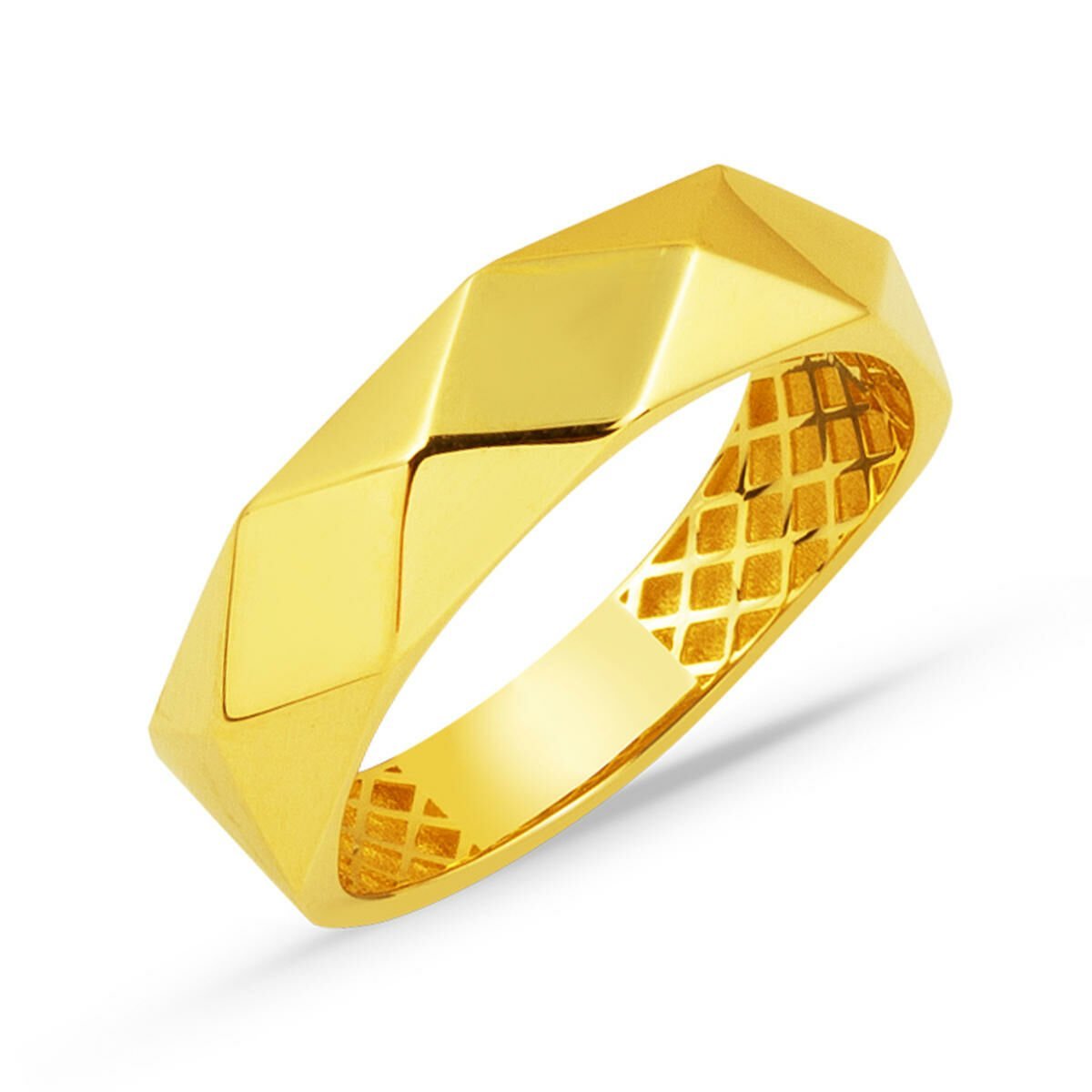 Petek Tasarım 14 Ayar Altın Yüzük