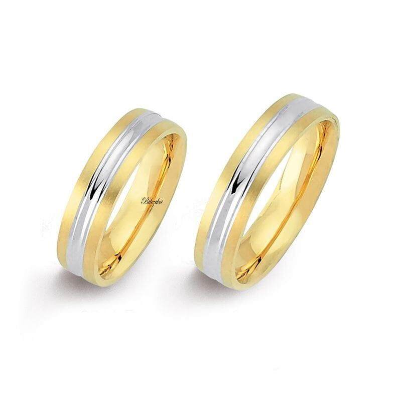 Taşsız 14 Ayar Altın Alyans Takımı