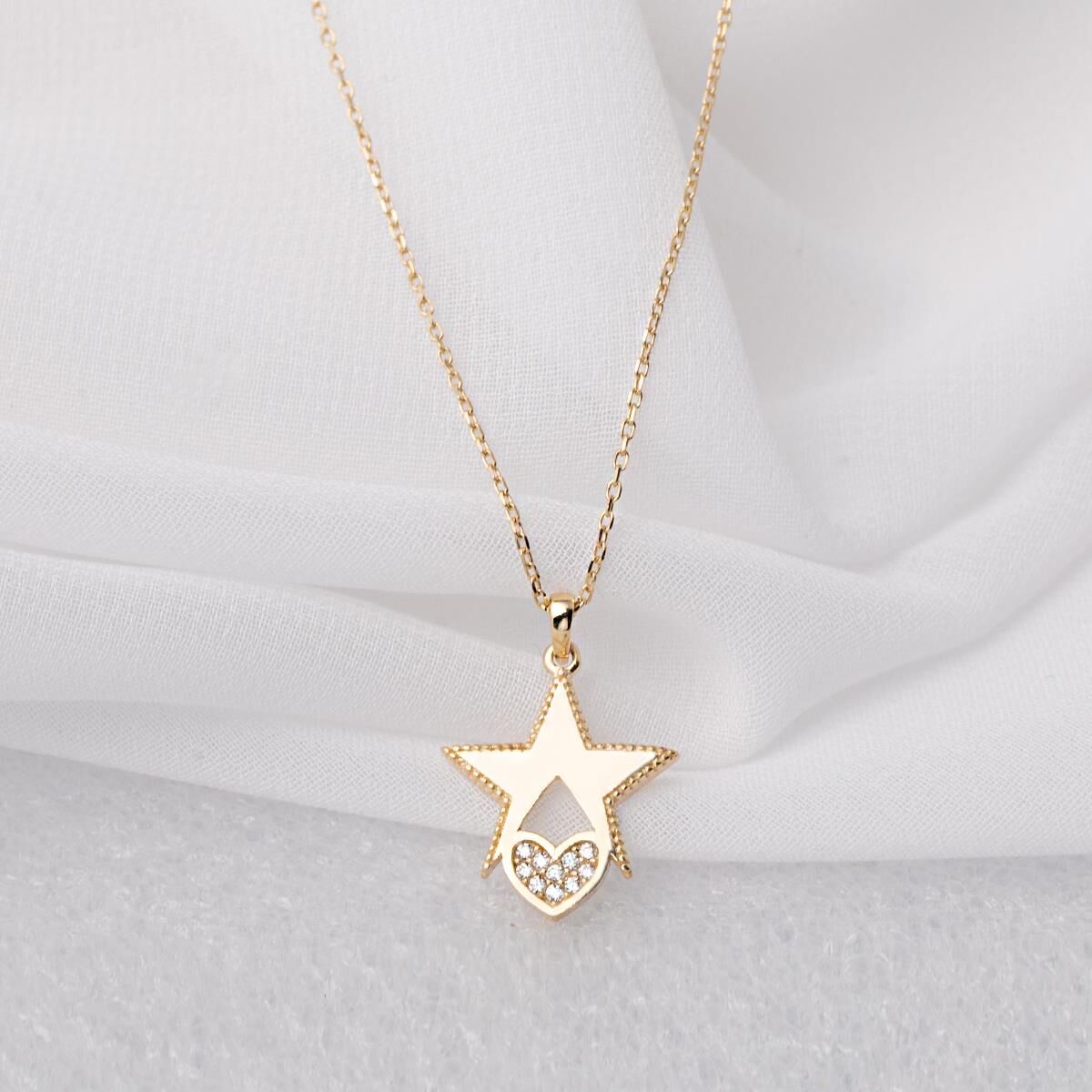 Kalbimin Yıldızı Altın Kolye