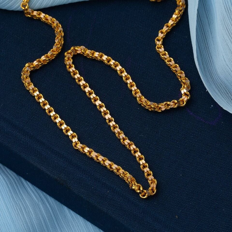 Güverse 22 Ayar Altın Zincir - 55 cm