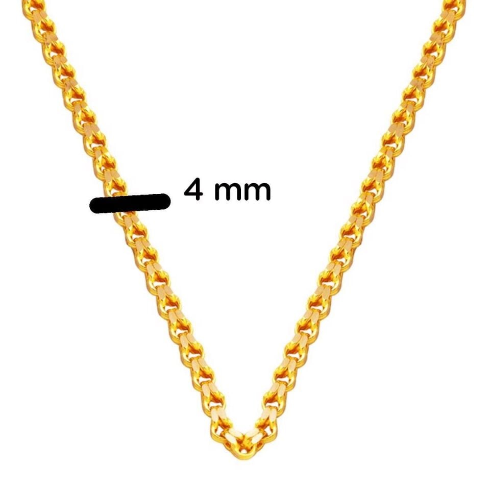 Güverse 14 Ayar Altın Zincir - 60 cm