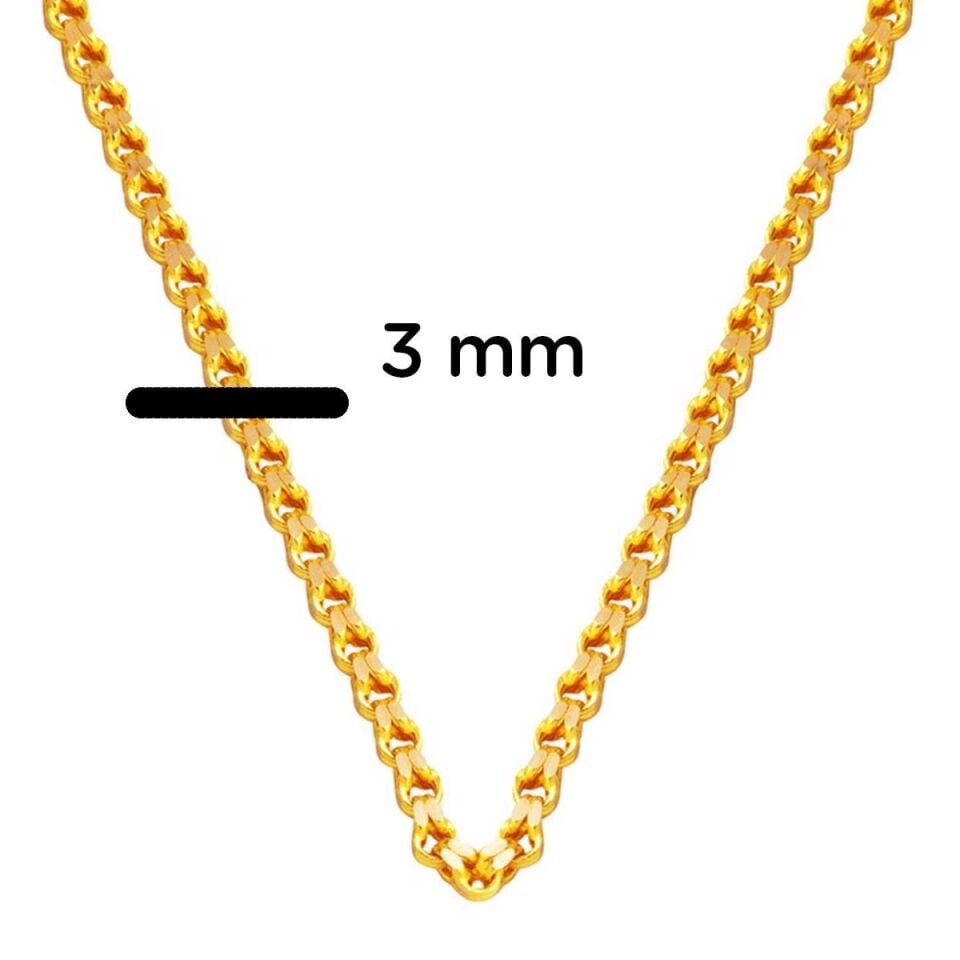 14 Ayar Altın Güverse Zincir - 50 cm